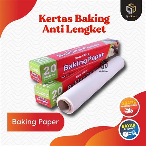 Jual Baking Paper Kertas Baking Kertas Roti Alas Roti Silicone Oil