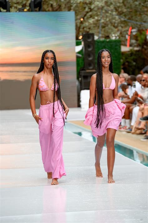 The Combs Twins, 16, Rip The Runway At Miami Swim Week | Essence