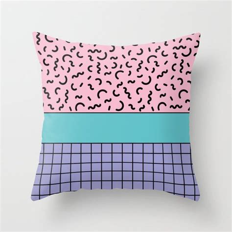 Buy Memphis Pattern 61 80s 90s Retro Throw Pillow By