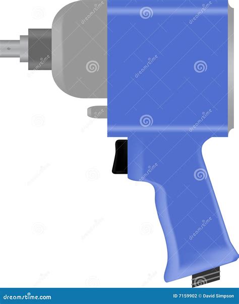 Air Wrench Stock Vector Illustration Of Impact Driver 7159902