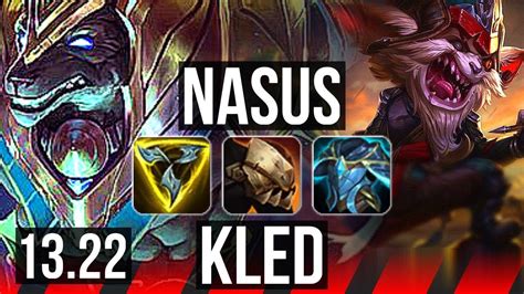 NASUS Vs KLED TOP 12 1 1 7 Solo Kills 66 Winrate Legendary JP