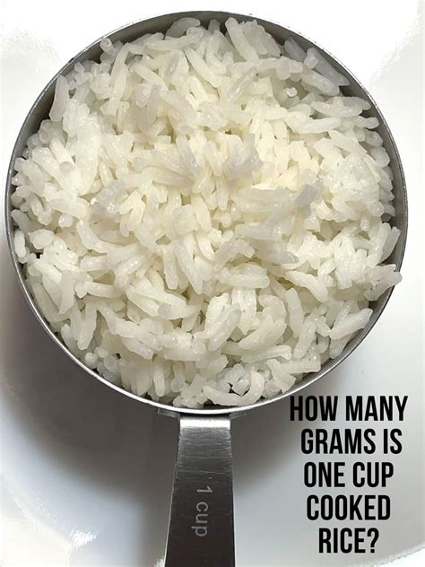 1 Cup Cooked Rice In Grams - One Cup Rice In Grams