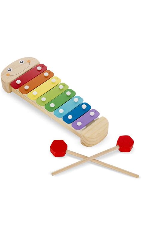 Melissa And Doug Caterpillar Xylophone Musical Toy With Wooden Mallets