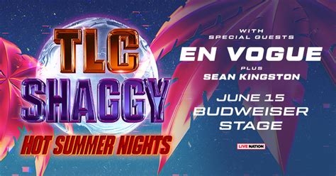 TLC Shaggy Hot Summer Nights Tour With Special Guests En Vogue And Sean Kingston Magic 106
