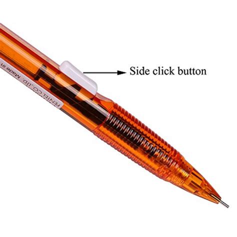 Pentel Mechanical Pencil Side Button Techniclick 0 5mm Japan Eraser