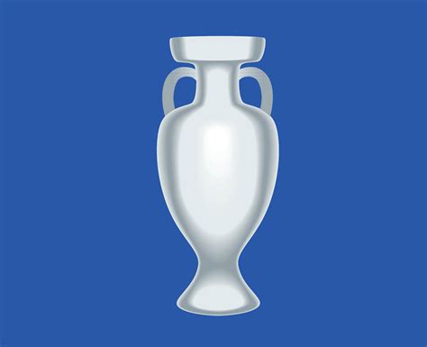 Euro 2024 Uefa Trophy Gray Symbol European Football Final Design Vector