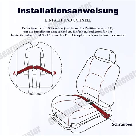 2 Punkt LKW Sicherheitsgurt Beckengurt Für VW Bus T3 T4 T5 mit