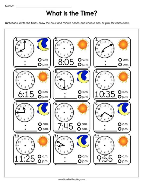 What Is The Time Worksheet Have Fun Teaching Decir La Hora Las