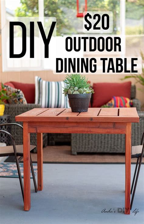 How To Build An Easy DIY Outdoor Dining Table (for Under $50)