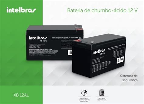 Bateria Selada V Amperes Xb Al Vrla Intelbras Sobraltech