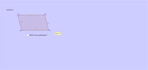 Omgekeerde Eig Vierhoek Met Overstaande Zijden Even Lang GeoGebra