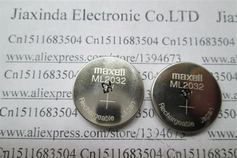 HOT NEW Maxell ML2032 2032 3v 65MAH Rechargeable Button Batteries In