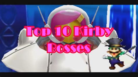 Top 10 Kirby Bosses 50 Subscriber Special Youtube