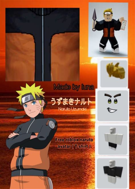 Free naruto uzumaki roblox outfit free roblox t-shirt ! | Roblox t shirts, Naruto shirts, Roblox ...