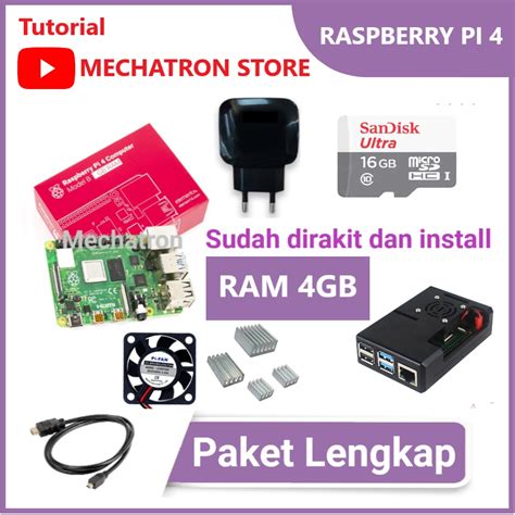 Jual Raspberry Pi Model B Gb Paket Lengkap Siap Pakai Uk Pi Gb