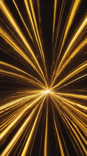 Premium Photo Entering Yellow Space Warp Abstract Background With