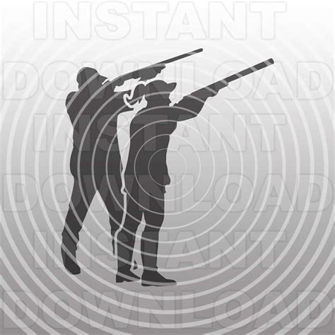 Male And Female Skeet Shooter Svg File Trapshooters Svg Vec Inspire