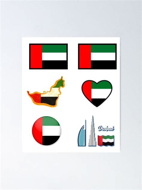 "UAE Flag" Poster for Sale by infazbdeen | Redbubble