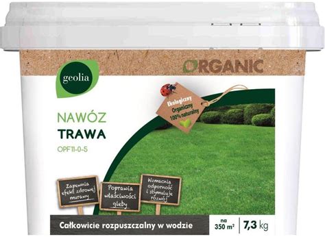 Nawóz Nawóz Organiczny Do Trawnika 7 3kg Geolia Ceny i opinie Ceneo pl