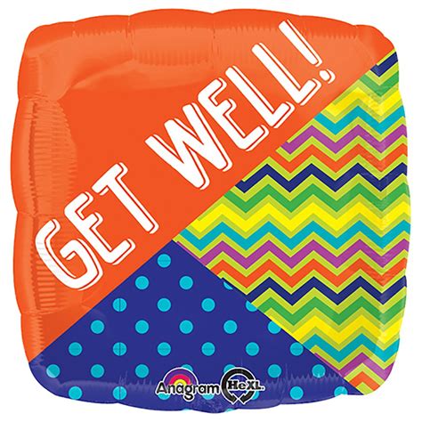 18 Inch Anagram Get Well Wishes Foil Balloon 30783