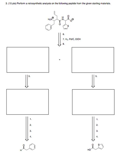 Solved 3 15 Pts Perform A Retrosynthetic Analysis On The Chegg