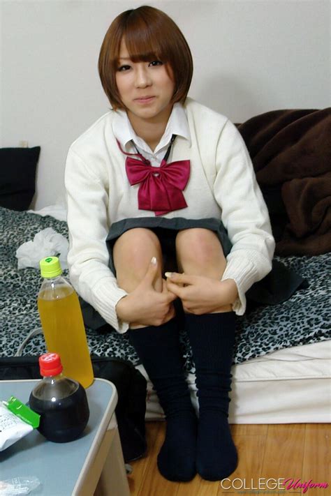 College Uniform Featuring Aika Saeki Hot Photos CoedCherry