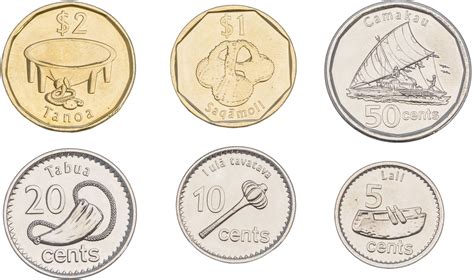 Фиджи набор монет 2012-2014 (6 штук) стоимостью 551 руб.