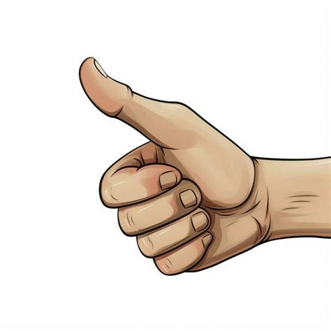 Hand With Index Finger And Thumb Crossed 2d Cartoon Illust 30688127