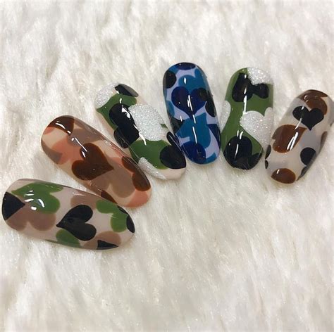 Pin On Beauty Pro Toe Nail Designs Camouflage Nails Toe Nails