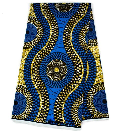 African Fabric Per Yard Blue Ankara Fabric Wp1316b African Pattern