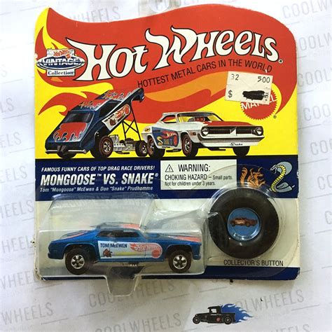 Hot Wheels Vintage Collection Mongoose Vs Snake Plymouth Duster Funny Car Tom McEwen