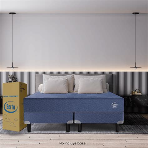 Colchón de resortes compactado King Size Serta Box Hybrid 180x200
