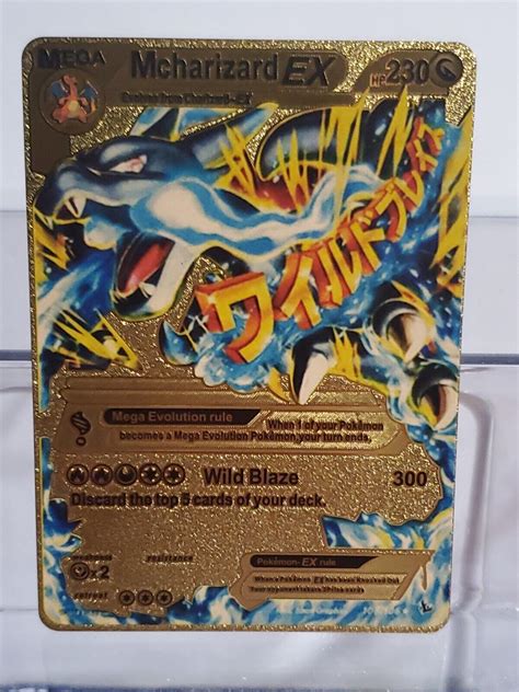 Mavin | Mcharizard EX mega Gold Foil Collectible Pokemon Charizard Card