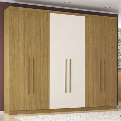 Guarda Roupa Casal 6 Portas 4 Gavetas Evolution 2075243 Cinamomo Off