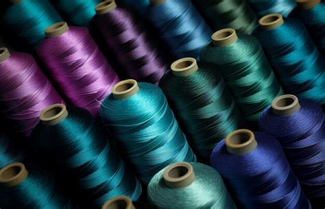 Premium Photo Colorful Spools Of Thread For Embroidery As Background