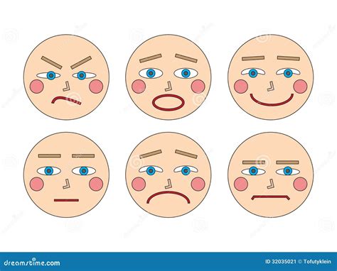 Faces And Emotions Stock Vector Illustration Of Shock 32035021