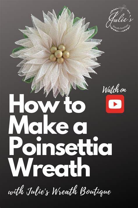 How To Make A Poinsettia Wreath With Julie S Wreath Boutique