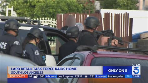 Lapd Retail Task Force Raids L A Home Youtube