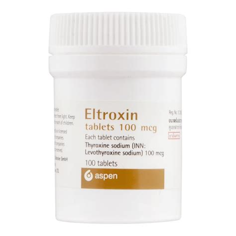 Purchase Aspin Pharma Eltroxin Tablet 100mcg Online At Special Price