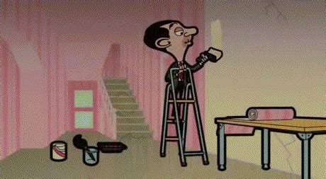 Free Famous Cartoon Pictures: Mr Bean Animated GIF Cartoons - Mr Bean GIF