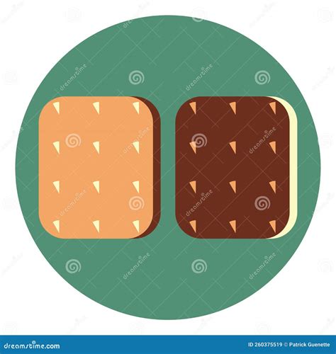 Sweet Cookies Icon Stock Vector Illustration Of Sweet 260375519