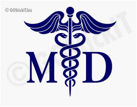 Medical Doctor Caduceus Vinyl Decal - Caduceus Symbol, HD Png Download ...