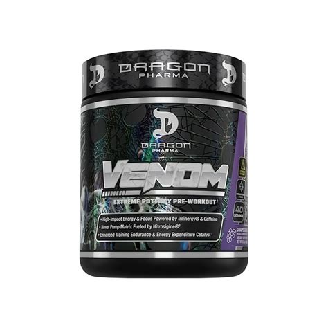 Pr Treino Venom Doses Dragon Pharma Bh Suplementos