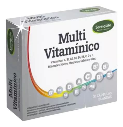 Multivitamínico 30 Capsulas Springlife Cuotas sin interés