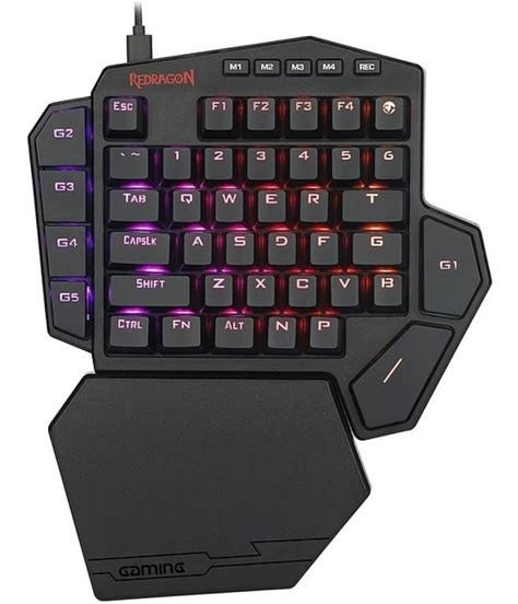 Teclado De Una Mano Redragon Mecanico Diti Switch Brown GAMING CITY