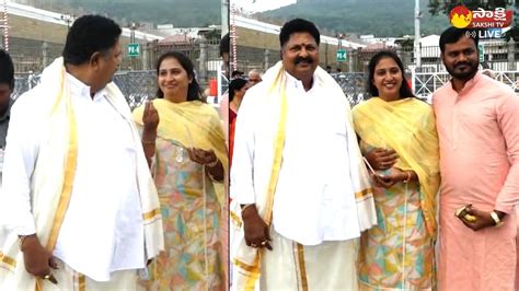 Minister Karumuri Venkata Nageswara Rao Visuals At Tirumala Temple