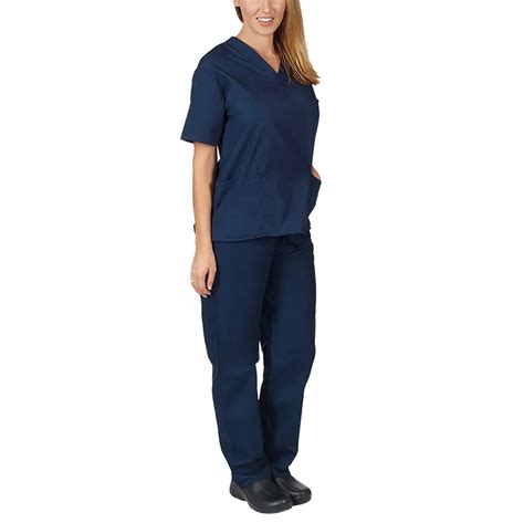 Unisex Nursing Uniforms Fashionable Short Sleeved Tops With V Neck And ...