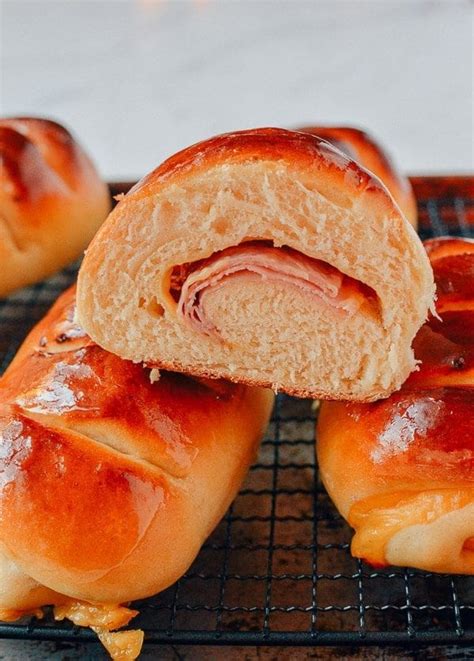 Ham and Cheese Buns, A Chinese Bakery Treat - The Woks of Life