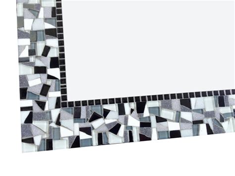 Black And White Square Mosaic Mirror Green Street Mosaics