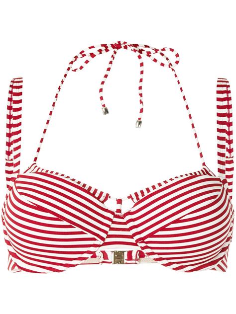 Marlies Dekkers Holi Vintage Gestreepte Bikini Bikini Met Dubbele Band Rood Farfetch Nl